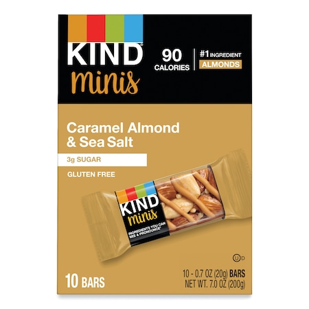 Kind Minis, Caramel Almond Nuts/Sea Salt, 0.7 oz, PK10 27960
